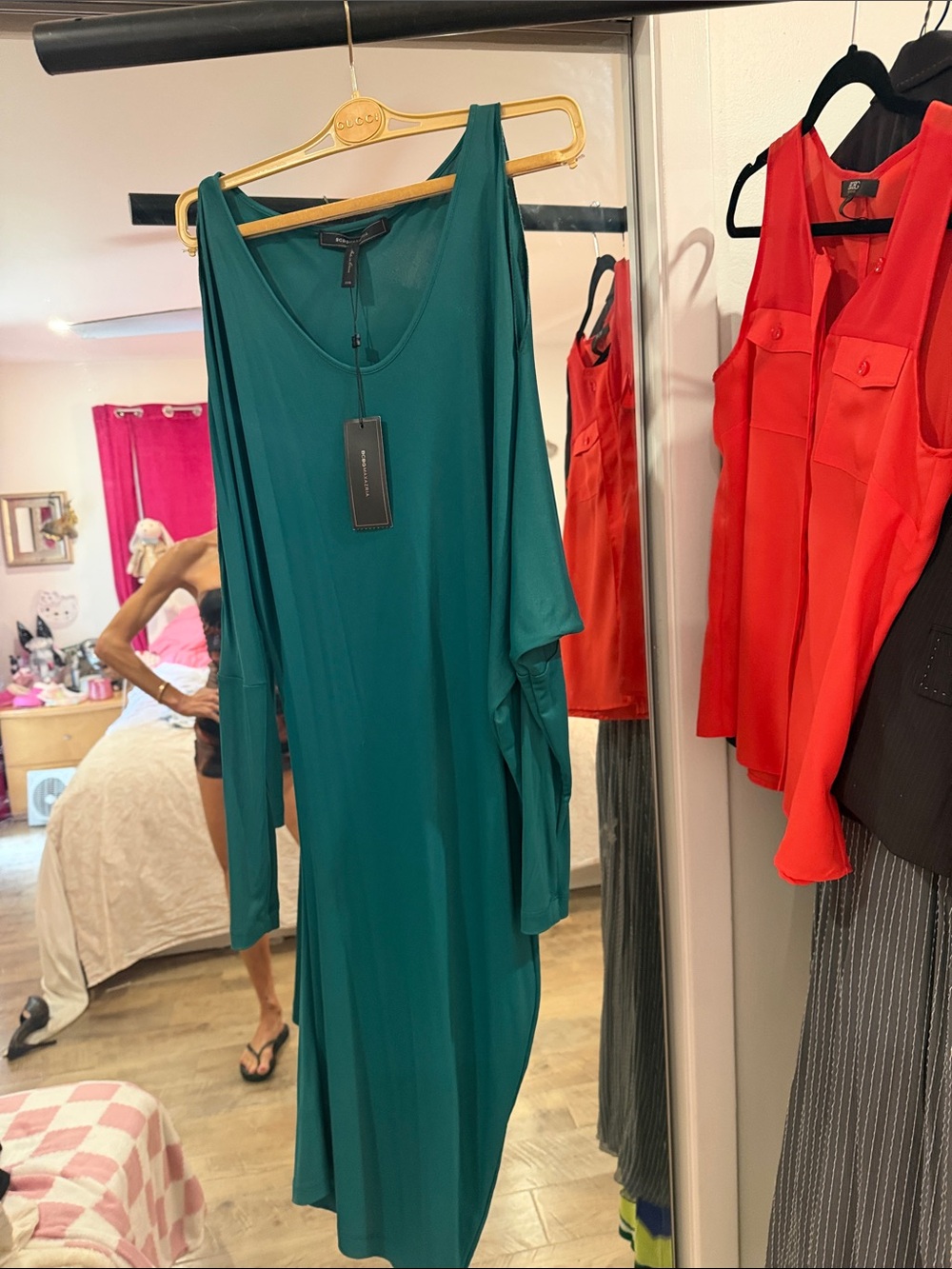 BCBGMaxAzria Teal Midi Dress